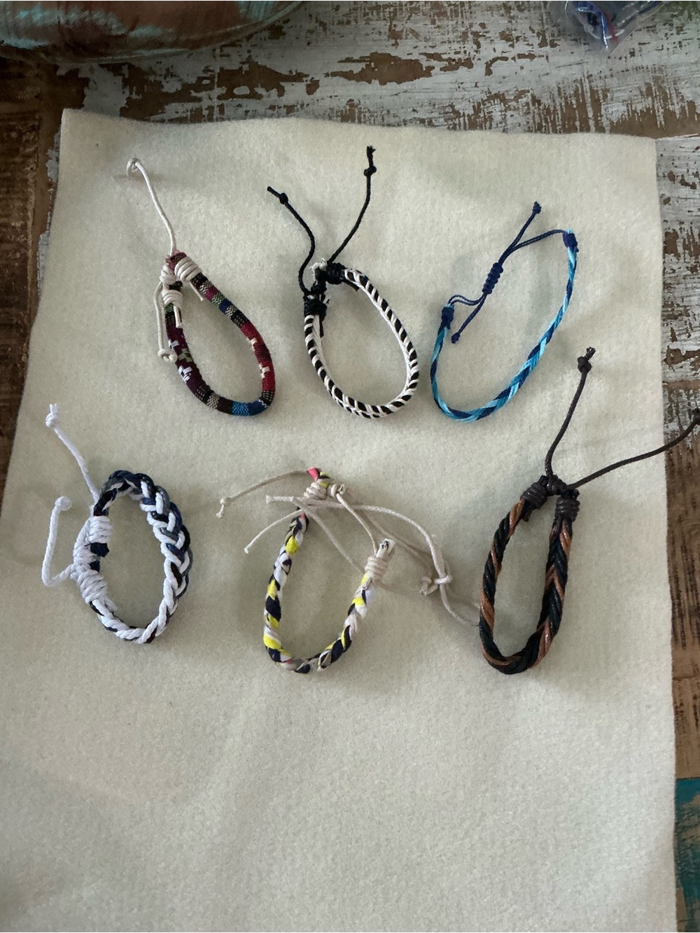 Multi-Color Women’s Braided Friendship Bracelets